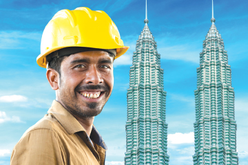 immigrant man with smile